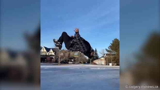 Calgary figure skater shares passion for skating in viral video