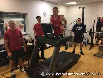 Blackburn's firefighters clock-up almost 1,000 miles during 24 hour treadmill run