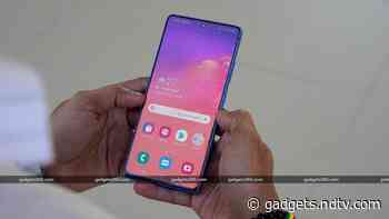 Samsung Galaxy S10 Lite Receiving Android 11-Based One UI 3.0 Update in India: Report