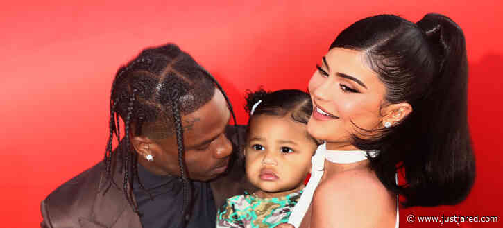 Kylie Jenner & Daughter Stormi Support Travis Scott at Toy Drive in Houston