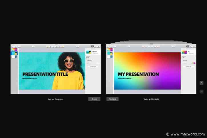 How to restore a previous version of your Pages, Keynote, and other documents in macOS
