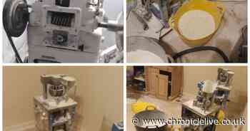 Industrial scale pill-pressing machine discovered in Sunderland