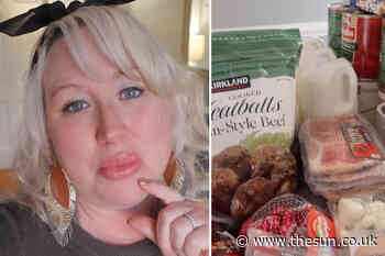 Pregnant mum-of-8 shows off £900 food haul to feed her family for a month & reveals she’s serving frozen la - The Sun