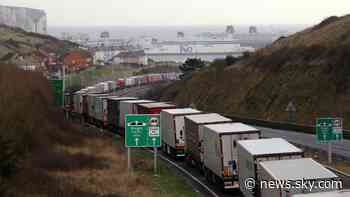 Emergency talks to prevent Christmas food shortages after freight hit by border closures - Sky News