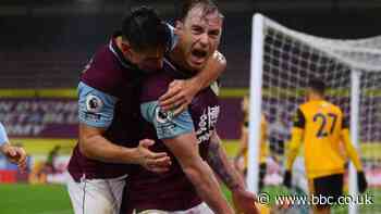 Burnley 2-1 Wolverhampton Wanderers: Ashley Barnes and Chris Wood on target