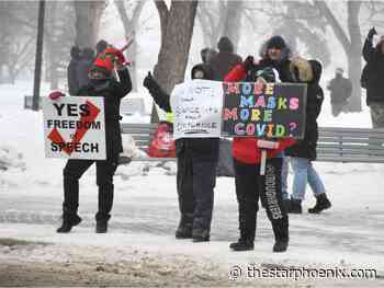 Saskatoon police monitoring "freedom rally" protest after previous events resulted in fines for violating public health orders - Saskatoon StarPhoenix