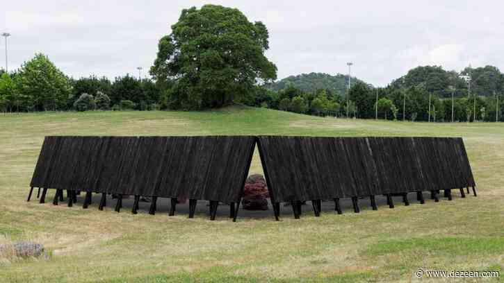 Pontoatelier designs charred-wood pavilion as "a space of liberty and freedom"