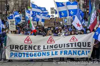 Protesters rally in Montreal to defend French language - The Guardian