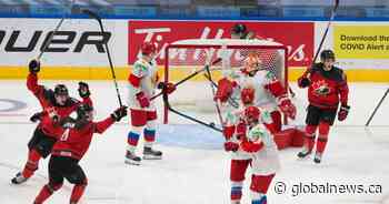 Captain Kirby Dach leaves game as Canada beats Russia in pre-tournament game ahead of world juniors