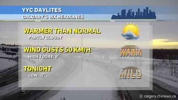 Westerly flow helps boost temperatures leading to a mild Christmas Day