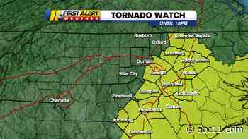 Tornado warnings issued for parts of Wayne, Johnston, Cumberland, Sampson counties