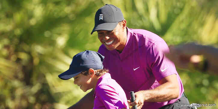 Tiger Woods' 11-Year-Old Son Charlie Acts Just Like His Dad in Amazing Copycat Video - Watch!