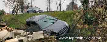 Erba, con l'auto nella scarpata Paura per giovane sulla Valassina - La Provincia di Como