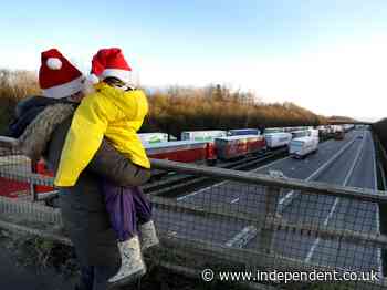 Coronavirus chaos: Thousands of lorry drivers spending Christmas Day in their cabs at Channel border