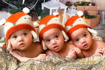 Mother celebrates Christmas with triplets after 12th attempt at IVF - Dudley News