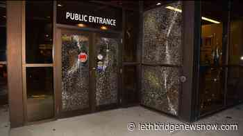 Medicine Hat Police station windows smashed with hammer - Lethbridge News Now