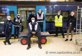 Railway staff deliver to stranded lorry drivers on M20 - Kent Online