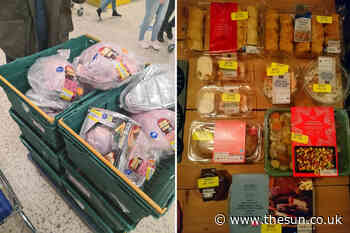Thrifty shoppers show off MASSIVE food hauls after hitting the supermarkets on Christmas Eve for £6 turkeys & - The Sun