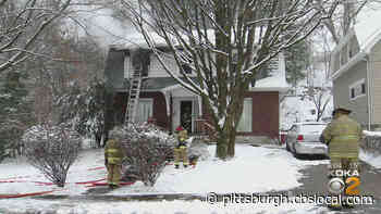 Firefighters Battle Flames At House In Penn Hills