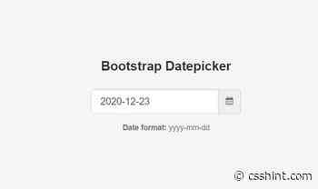 20+ Bootstrap Datepicker Examples