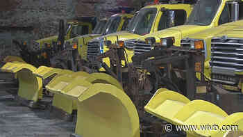 Erie County plows continue to work clearing snow early Saturday morning