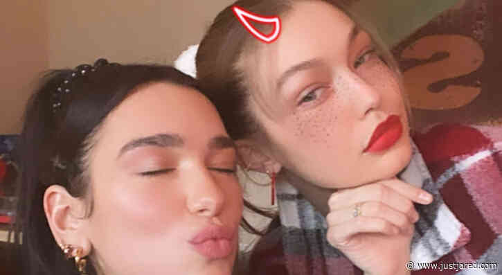 Gigi Hadid & Dua Lipa Made Gingerbread Houses Together on Christmas Eve!