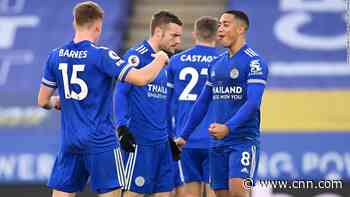 Leicester halts Manchester United's away win run