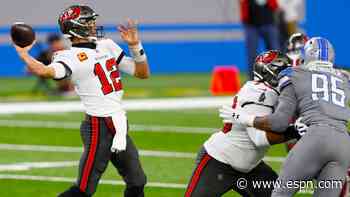 Buccaneers start fast with 33-yard TD from Tom Brady to Rob Gronkowski
