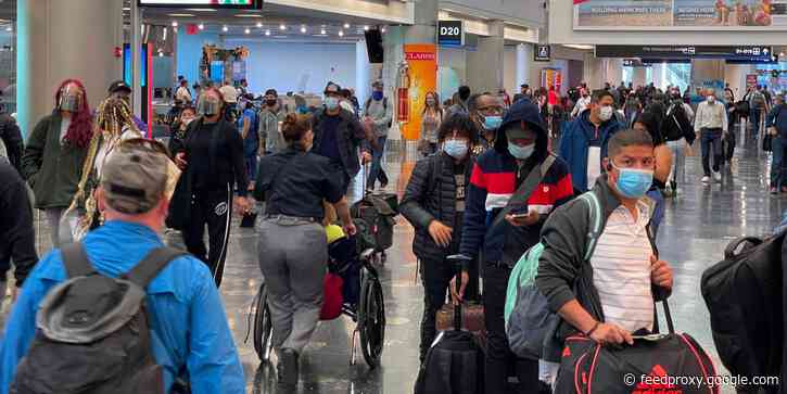 The day before Christmas eve saw largest number of travelers passing through airports since March
