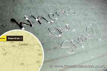 London weather warning issued for snow and ice