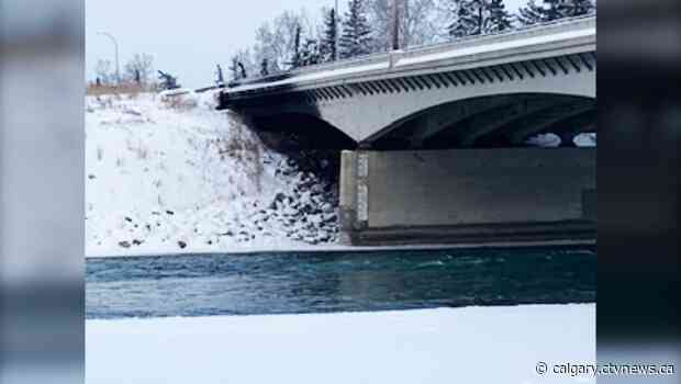Road closures on 16 Avenue in northwest Calgary due to fire under bridge