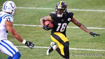 Diontae Johnson lays out for 39-yard TD catch as Steelers mount comeback