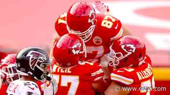 Chiefs clinch No. 1 seed as Kelce sets records
