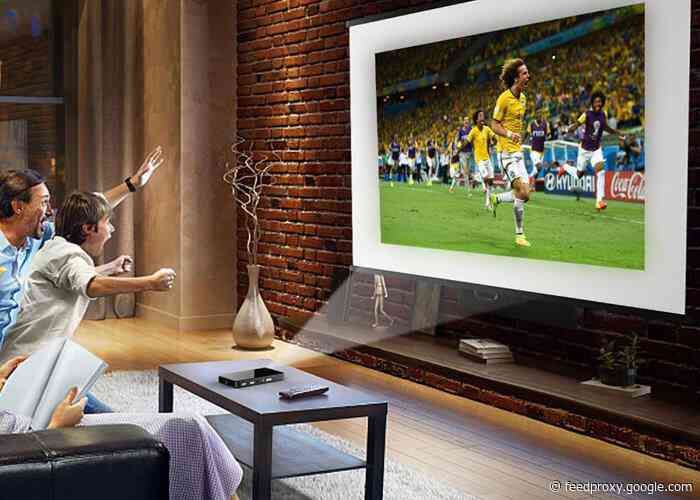 Pocket Prima 1080p projector projects a massive 200 inch image