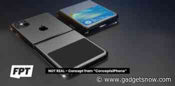 Apple may go for a clamshell design for its foldable phone