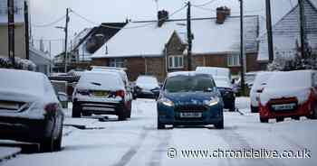 Parts of North East blanketed in snow as temperatures plummet
