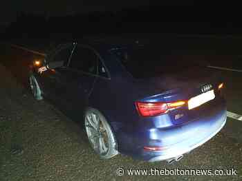 Police seize car near Horwich as banned driver caught speeding