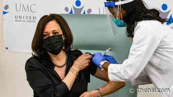 Harris receives coronavirus vaccine on camera, urges Americans to get vaccinated