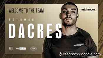 Heavyweight Solomon Dacres Signs With Matchroom Boxing