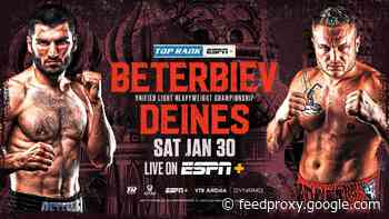Artur Beterbiev ill with COVID-19, Jan.30th fight against Adam Deines postponed