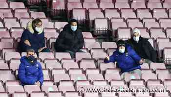 Barcelona held by lowly Eibar as injured Lionel Messi watches from the stands