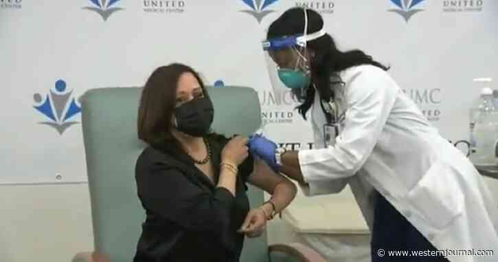 Harris Receives COVID-19 Vaccine After Suggesting She Would Not on Trump’s Watch