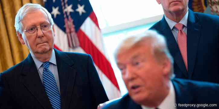Mitch McConnell says the Senate will consider Trump's demand for $2,000 stimulus checks but rejects initial vote