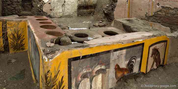 A recently unearthed ancient Roman restaurant in Pompeii shows what it was like to eat fast-food in 79 AD