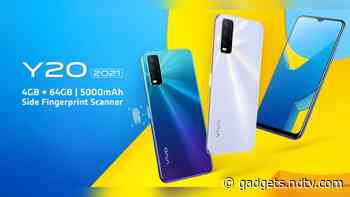 Vivo Y20 (2021) With MediaTek Helio P35 SoC, Triple Rear Cameras Launched: Price, Specifications