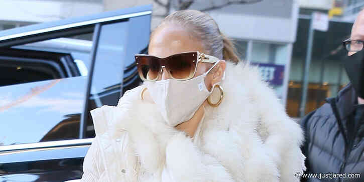 Jennifer Lopez Heads to New Year's Eve Rehearsal in NYC