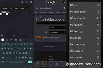 Android’s Smart Text Selection Tool Adds Unit Conversion Feature, Redirects to Google