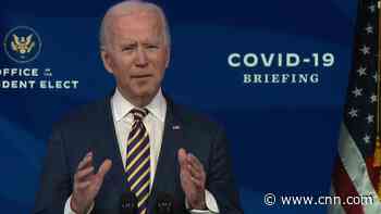 Biden says Trump administration far behind on vaccinations