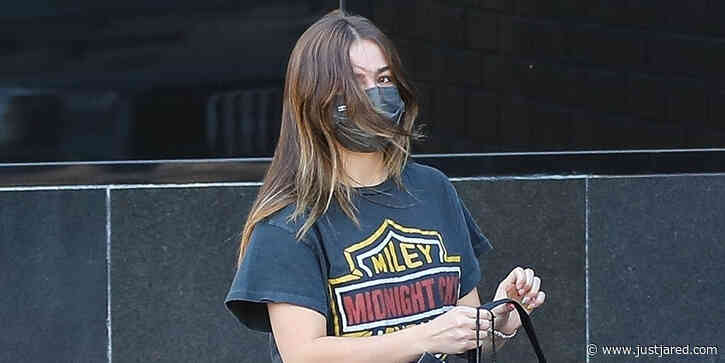 Addison Rae Goes Jewelry Shopping in a Miley Cyrus Tee in Beverly Hills