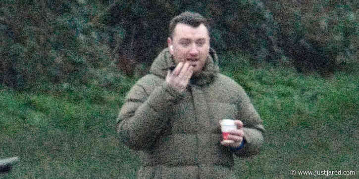 Sam Smith Takes a Phone Call on a Solo Stroll in London